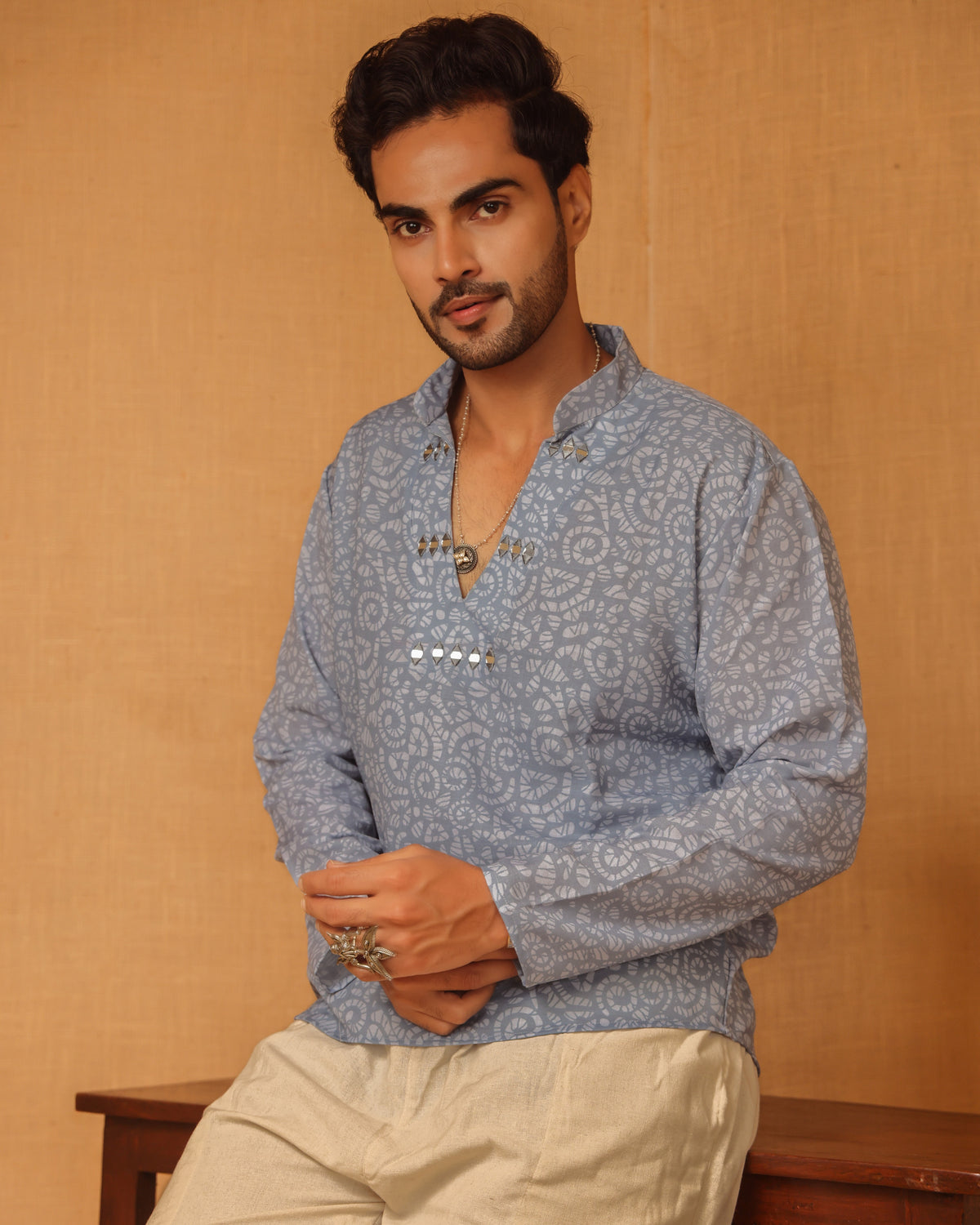 Tasya Men’s Short Kurta