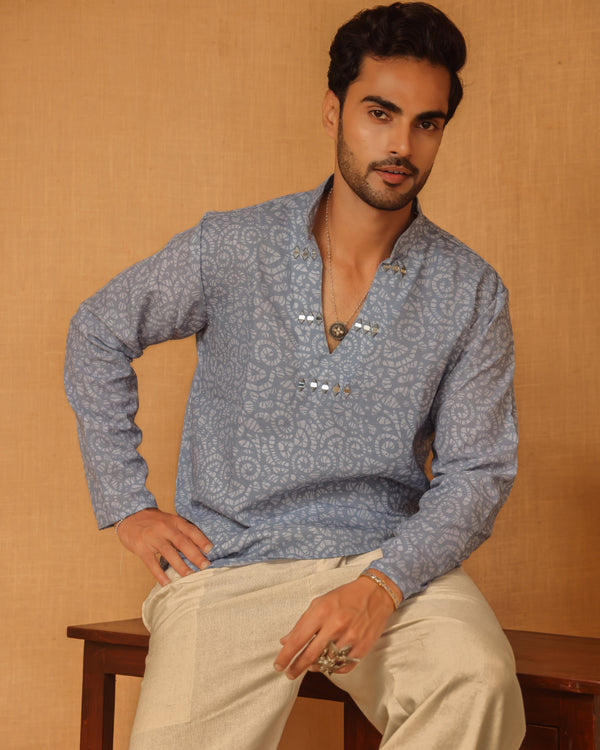 Tasya Men’s Short Kurta