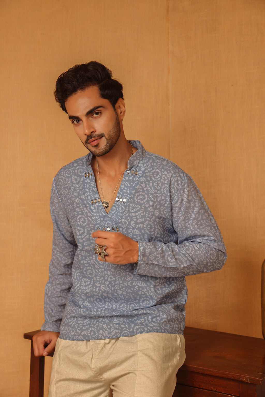 Tasya Men’s Short Kurta