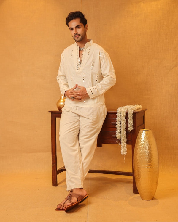 Darpan Men's Short Kurta