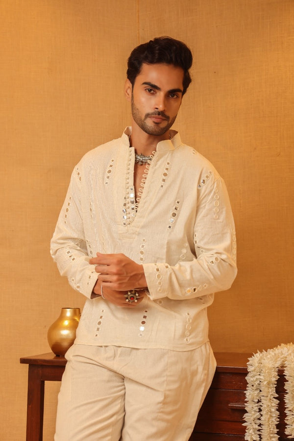 Darpan Men's Short Kurta