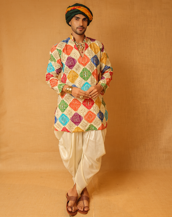 Rang bhini multicolor men's Kurta